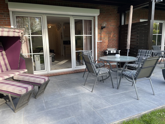 Ferienwohnung in Sch&ouml;nhagen - FerienWohnung Perlentaucher - Terrasse f&uuml;r gem&uuml;tliche Stunden