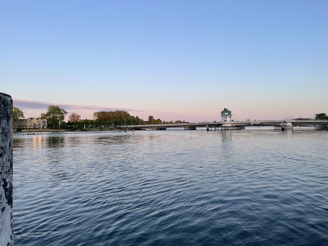 Ferienwohnung in Sch&ouml;nhagen - FerienWohnung Perlentaucher - Blick auf die Schleibr&uuml;cke in Kappeln