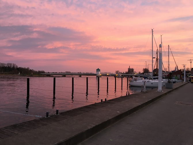 Ferienwohnung in Sch&ouml;nhagen - FerienWohnung Perlentaucher - Blick vom Hafen in Kappeln