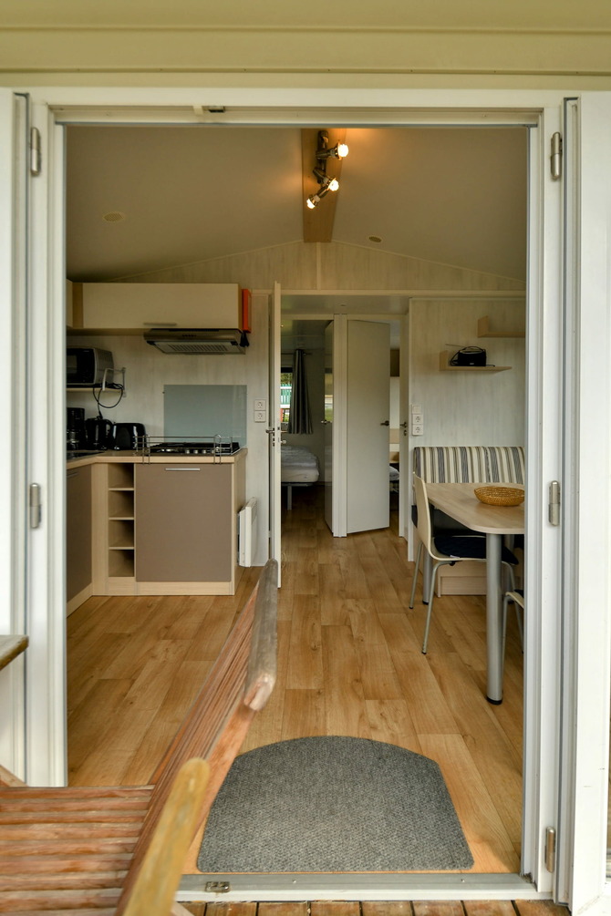 Ferienhaus in Pelzerhaken - Mobilheim Mediterranee - Ansicht vom Eingang