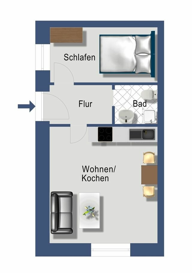 Ferienwohnung in Rabenkirchen-Faul&uuml;ck - Schleiblick App. 4 - Bild 5
