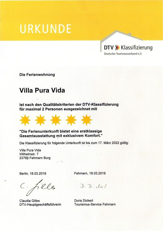 Ferienwohnung in Fehmarn OT Burg - Villa Pura Vida - Bild 17