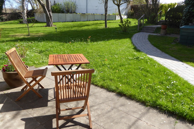 Ferienwohnung in Neustadt - Am Binnenwasser - Fr&uuml;hst&uuml;cksterrasse