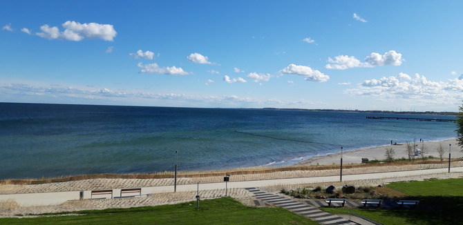Ferienwohnung in Gro&szlig;enbrode - Hollaender - Aussicht vom Balkon nach rechts