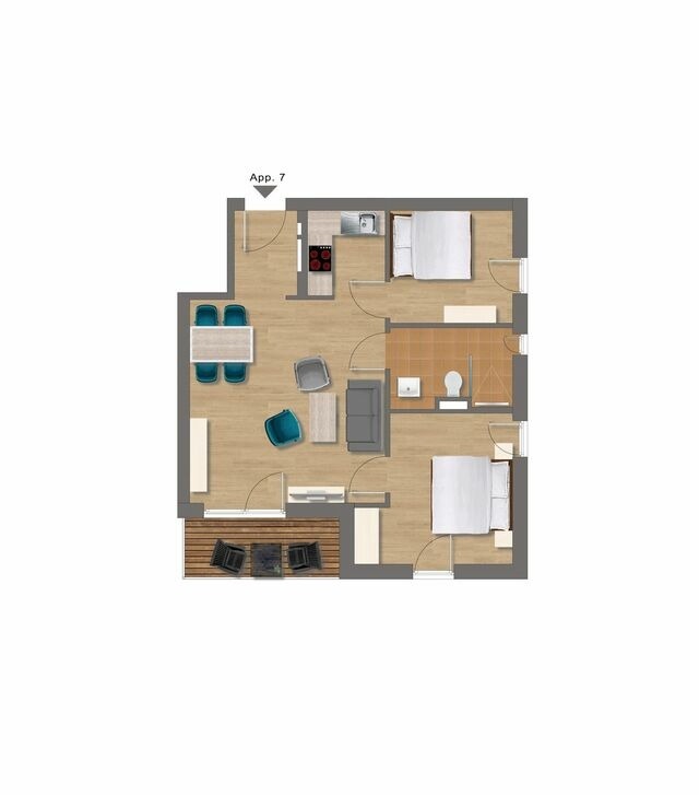 Ferienwohnung in K&uuml;hlungsborn - 10119- Villa Camenia, WE 7 - Bild 11