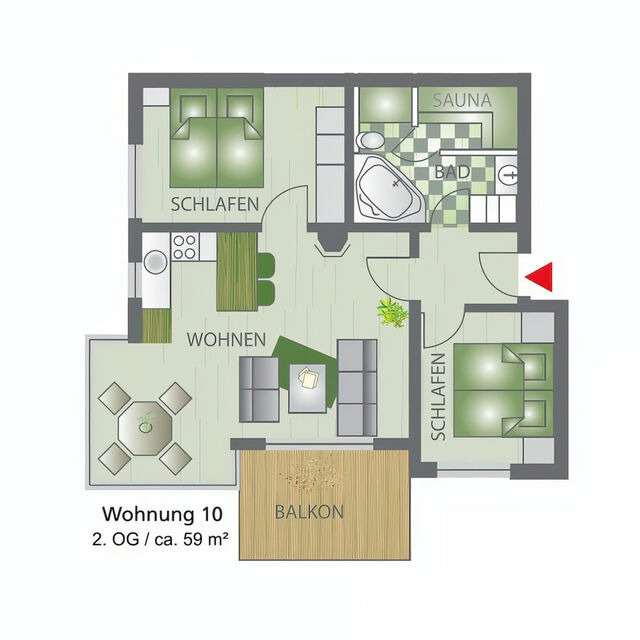 Ferienwohnung in Gro&szlig;enbrode - Meerblick 10 - Gro&szlig;enbrode - Bild 21
