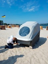 Ferienwohnung in Eckernf&ouml;rde - Schlafstrandkorb S&uuml;d-H&ouml;he Wellenbad - Bild 10