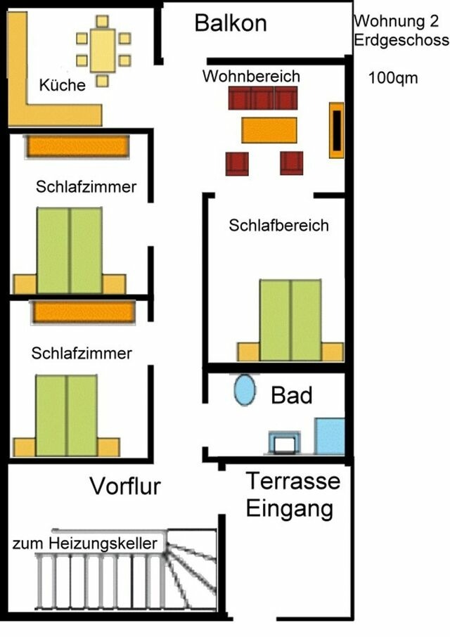 Ferienwohnung in Sellin - Gro&szlig;e Ferienwohnung Wa2 -100qm - im Erdgeschoss der Villa Walhall in einem park&auml;hnlichen Garten - Bild 21