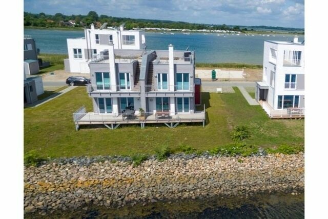 Ferienhaus in Olpenitz - Schleivilla Hafenblick by Seeblick Ferien ORO, Sauna, direkte Wasserlage - Bild 13