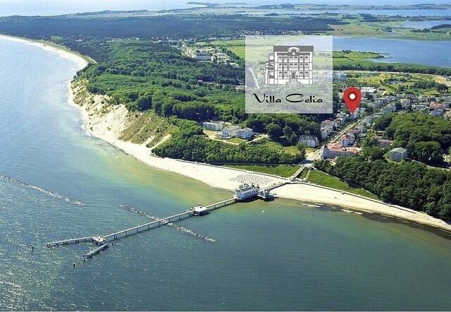 Ferienwohnung in Sellin - Ferienwohnung 12 f&uuml;r 6 Personen strandnah in Sellin auf R&uuml;gen Villa Celia WLAN SAUNA - Bild 2