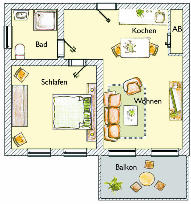 Ferienwohnung in Seebad Bansin - (Brise) Villa Vineta Bansin App. 04 - Bild 14