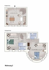 Ferienwohnung in Neuenkirchen (R&uuml;gen) - Gutshaus Grubnow Ferienwohnung 2 am Wasser Sauna und WLAN incl. - Bild 14