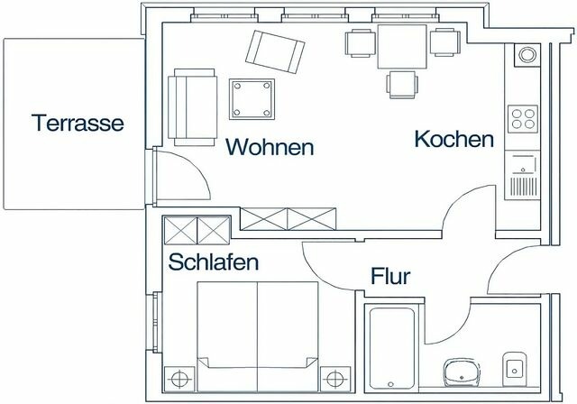 Ferienwohnung in Bansin - Villa Sonnengl&uuml;ck, App. 24 - Bild 8